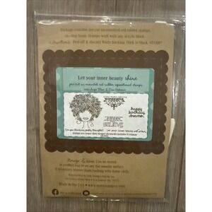 New! Unity Stamp Company Rubber Stamps Let Your Inner‎ Beauty Shine